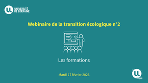 Webinaire TE n°2 - Les formations transition écologique