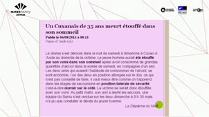 FLF2015 Atelier 3  Prise en charge d'une personne à risque lors de festivités