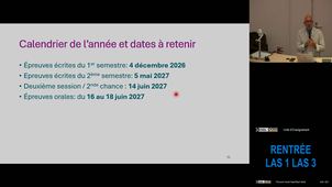 Rentrée Las1 et Las3 02/10/2026