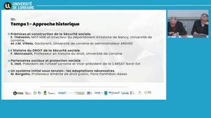 Temps 1 - Approche historique - 80 ans de la sécurité sociale