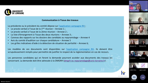 Réunion d'information des membres des comités de promotion dans le cadre du repyramidage 2025