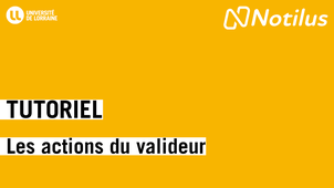 Tutoriel : Les actions du valideur