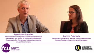 Témoignages de Jean-Marc Letullier (UL) et Aurore Dabbech (Banque Populaire)
