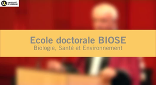 Cérémonie de rentrée solennelle de l'Université de Lorraine 2014 - Ecole doctorale BIOSE