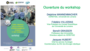 Ouverture du workshop