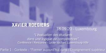 Pr. Xavier Roegiers - Former aujourd'hui dans l'Enseignement supérieur