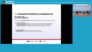 Matinée - La fin du droit commercial