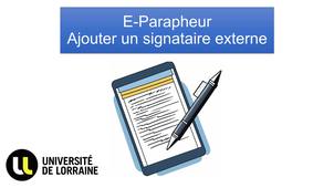 E-Parapheur : ajouter un signataire externe