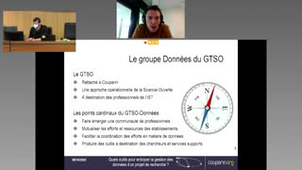 Quels outils pour anticiper la gestion des données d'un projet de recherche ? - Romain Féret