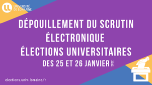 Dépouillement du scrutin électronique organisé dans le cadre des élections universitaires des 25 et 26 janvier 2022