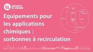 Equipements pour les applications chimiques : sorbonnes à recirculation