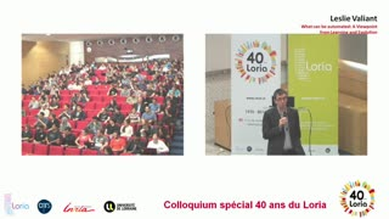 Loria Guillard Vidéothèque de l'UL - Colloquium Spécial 40 Ans Du Loria : What Ca…