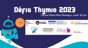 Défi Thymio 2023 à l'INSPÉ de Lorraine, campus de Metz-Montigny