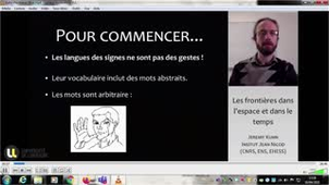 Les frontières dans l'espace et dans le temps : les biais iconiques dans le langage et la cognition par Jeremy KUHN
