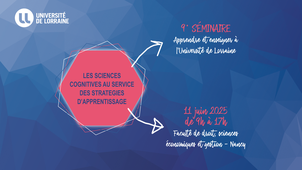 Conférence du 9° séminaire de pédagogie « Apprendre et enseigner à l’Université de Lorraine » - Les sciences cognitives au service des stratégies d'apprentissage