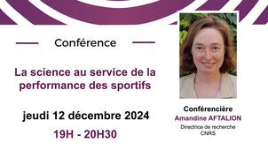 La science au service de la performance des sportifs - Amandine Aftalion