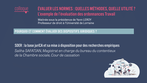 Evaluer les normes : quelles méthodes, quelle utilité ? L’exemple de l’évaluation des Ordonnances Travail