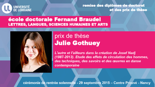 Remise des diplômes de doctorat et des prix de thèse - Ecole doctorale Fernand Braudel