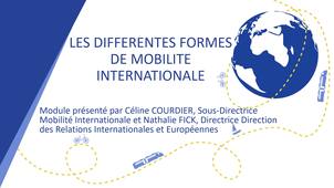 Les différents types de mobilité internationale