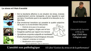 Gestion du Stress et de la performance - 06 - L'anxiété non pathologique