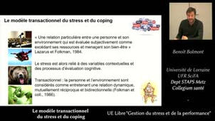 Gestion du Stress et de la performance - 05 - Le modèle transactionnel du stress et du coping
