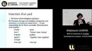 Morphophonologie - Séance 2 - UE 803 SDL - Chapitre1