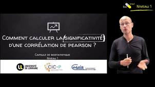 Comment calculer la significativité de corrélation  de Pearson
