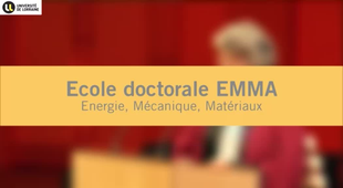 Cérémonie de rentrée solennelle de l'Université de Lorraine 2014 - Ecole doctorale EMMA