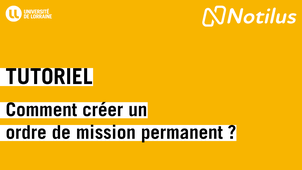 Tutoriel : Comment créer un ordre de mission permanent ?