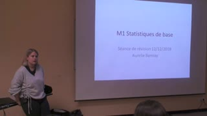 Révision UE « Statistiques de base » (TD), Aurélie BANNAY