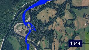 Enveloppes et évolutions latérales de la Moselle