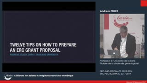 Andreas Zeller : twelve tips on how to prepare an ERC grant proposal