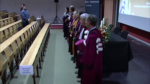Cérémonie de remise des titres et insignes de Docteur Honoris Causa à Laëticia Gonzalez