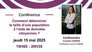 Déterminer la taille d’une population avec des données citoyennes Camille Coron