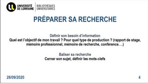 A la recherche de l'information : ressources et outils en BU