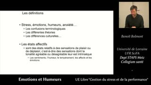 Gestion du Stress et de la performance - 02 - Emotions et Humeurs