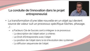 SPOC IDEO - La conduite de l'innovation dans le projet entrepreneurial - Laurent Marchal-Heussler