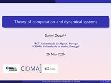 THERMOGAMAS - Theory of Computation and Dynamical Systems (Daniel Graça) (3/3)