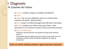 ECN 226 - Ulcères de jambes