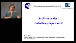 Archives orales : introduction