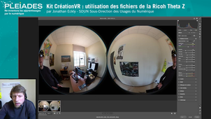 Tuto - Kit CréationVR : utilisation des fichiers de la Ricoh Theta Z