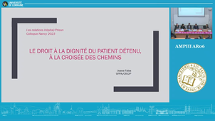 Les relations Hôpital - Prison - Le prisonnier dans l'hôpital
