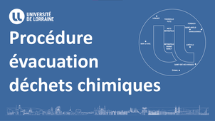 Procédure évacuation déchets chimiques