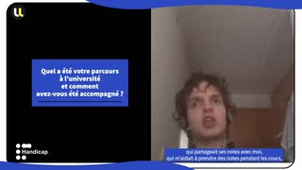 Témoignage d'étudiant - partie 1