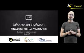 Régression linéaire - Analyse de la variance