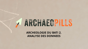 ARCHEOLOGIE DU BATI 2. ANALYSE DES DONNEES