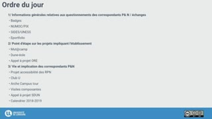 Réunion des correspondants Pédagogie et Numérique - 28/06/2018