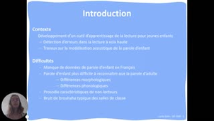 Reconnaissance de phones fondée sur du Transfer Learning pour des enfants apprenants lecteurs en environnement de classe