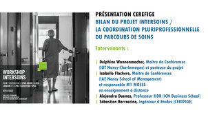 Workshop Intersoins : la coordination pluriprofessionnelle du parcours de soins