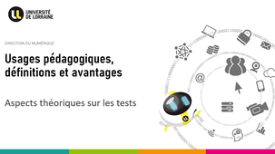 Construire un test sur ARCHE - Le vocabulaire
